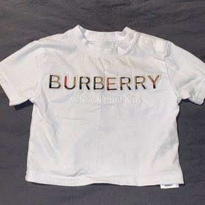 Burberry baby t-shirt worn once size 6 months